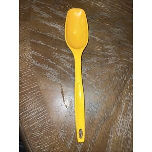 Vintage Foley Plastic Nylon Basting Golden Yellow Orange Serving Spoon  11"